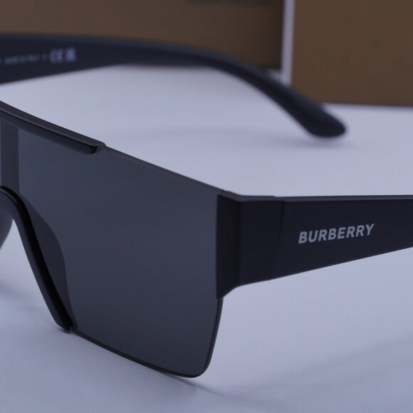 Burberry BE4291 3464/87 Shield Sunglasses - Black/Grey main image 5